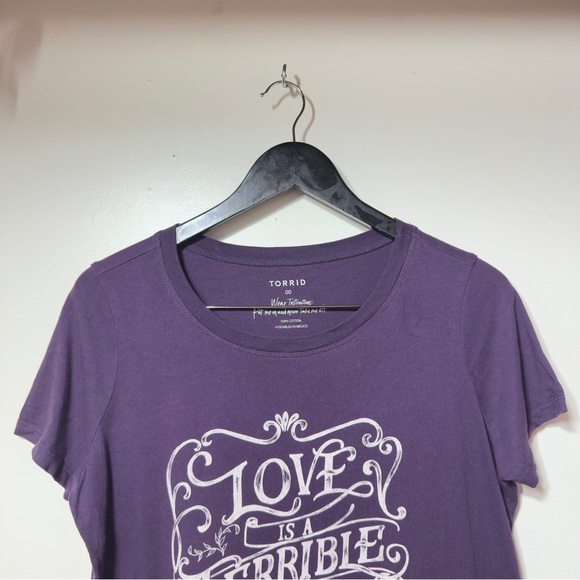 Torrid  Classic Fit Shirt Purple Women Size 0X - Picture 2 of 5